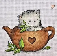 Cat in a teacup