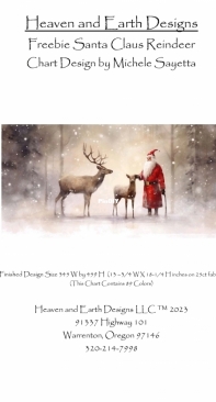 HAED - Freebie Santa Claus Reindeer - Michele Sayetta - Free