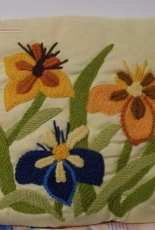 vintage embroidered pillow unknown design company