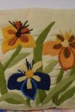 vintage embroidered pillow unknown design company