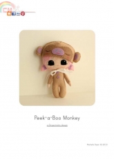 Gingermelon Design-Peek-a-Boo Monkey