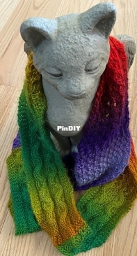 Snake Pose Infinity Scarf by Stacey Namaste