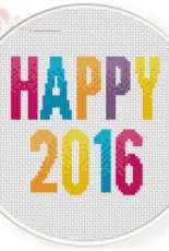 Daily Cross Stitch - Happy 2016