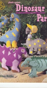 American School of Needlework 3130  Plastic Canvas Dinosaur Park by Lillian