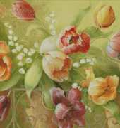 I Love Cross Stitch - FDV-006 Terrace Tulips XSD