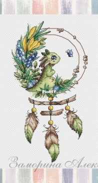 SA-stitch- Spring Dragon With A Butterfly by Alexandra Zamorina