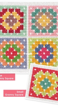 Granny Square Cross Stitch Along by Lori Holt - Free