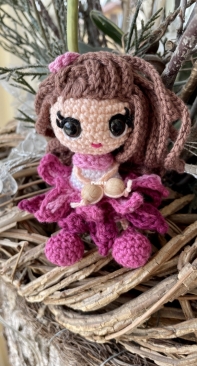 A little spring bag charm doll