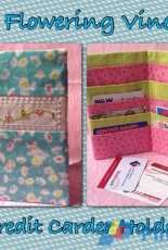Sew Well Maide - Karen Pior - Flowering Vine Credit Card Holder - Free