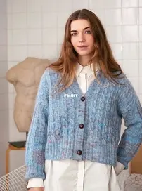River Cardigan 2403-02 by Sandnes Garn - English