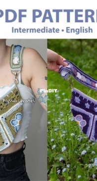 Alyssia Creates - Alyssia Stacey-Orchard - forget me not bag