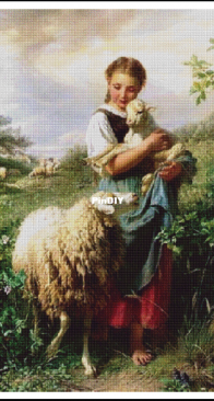Abakan - Little Shepherdess Of The Sheep by Urszula Przygrodzka