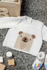 Bear Baby Sweater by Yarnplaza.com - Free