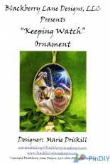 Blackberry Lane Designs # 3 - First Noel Series - Keeping Watch Ornament