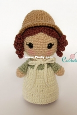 Crochelandia- Rose Nogueira - Toy Art Elizabeth Bennet- Portuguese