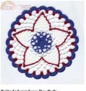 Cylinda Mathews.. Petite Independence Day Doily