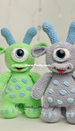 Lana Crochet Pattern - Lana Mi Toys - Irene / Irina Ilinova - Monster