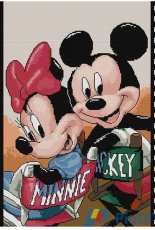 Leisure Arts 3077 Mickey and Minnie Portrait PCS