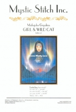 Mystic Stitch MGL-17 - Girl & Wild Cat