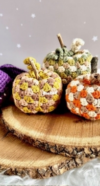 Bhindi Crochet - Celeste Ronzano - Granny Pumpkins -  Granny Calabazas - Spanish - Free