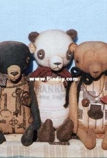 Happy Heart Patterns - HHF304 - Primitive Keepsake Teddy Bears