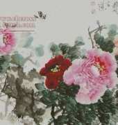 Peony and Butterflies