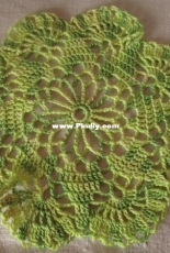 Small green doily