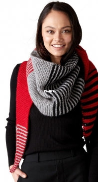 Digital Painting Shawl by Red Heart Design Team  - Free