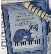 Music And Cats from The Cross Stitcher June 1996