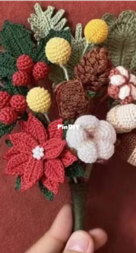 Her Yarn - Ashley - Christmas Flowers 7 patterns