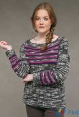 Sporty Blues Sweater  Deborah Newton  Rowan