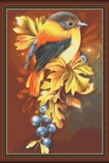 Dina Cross Stitch - Birds 5 - Free
