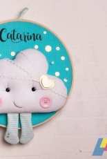 Eduk, Decoração para bebês: quadro maternidade em bastidor 2 Felt: Babies decoration: frame maternity 2 by Débora Radtke, Felt, Portugues