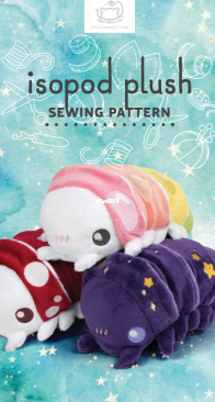 Sew Desu Ne? - Choly Knight - Isopod Plush - Machine Embroidery Files.
