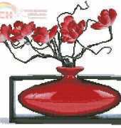 Flores rojos 1 y  2