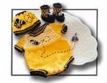 Honey Bee Baby Onesie Set by Marcelline Simonotti
