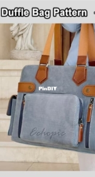 Echopic - Duffle Leather Bag Pattern