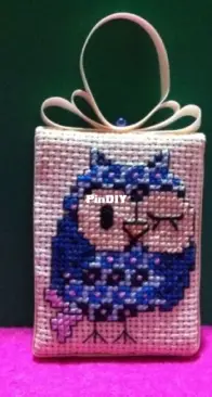 Cross stitch OWL painting
