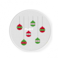 Daily Cross Stitch - Hanging Holiday Baubles