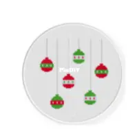 Daily Cross Stitch - Hanging Holiday Baubles
