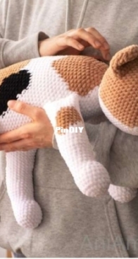 AniAmi Crochet - Annie Komarova / Margo - Calico Cat - Almofada Gato Calico - Portuguese - Spanish - Translated