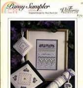 The Victoria Sampler - Pansy Sampler