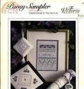 The Victoria Sampler - Pansy Sampler