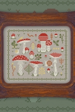 OwlForest Embroidery - Mushrooms