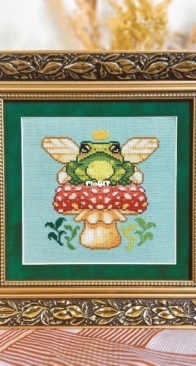 Needlelot Designs - Winged Toad by Iris Kleinbussink from Fantasy Cross-Stitch SAGA