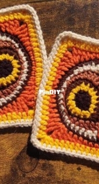 Woman Walking A Wire - Christine Anne Melvin - The Night Owl Granny Square