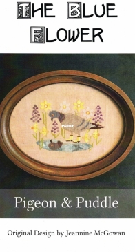 The Blue Flower - Pigeon and Puddle by Jeannine McGowan