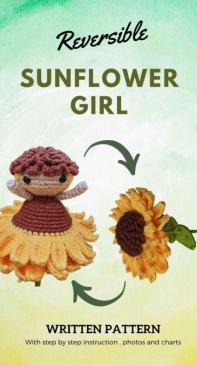 Lola Crafts - Reversible Sunflower Girl - Omkeerbaar Zonnebloem Meisje - Dutch