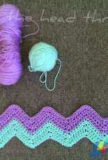 Over the Head Threads - Chevron Doll Blanket