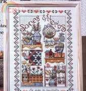 Spices and Herbs from Cross Country Stitching February 1993
